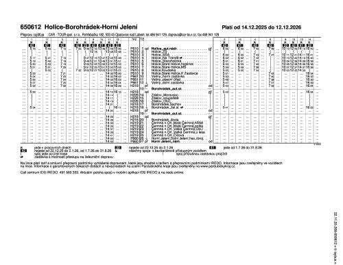 0650612 - Holice - Borohrádek - Horní Jelení