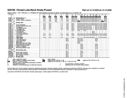 0620785 - Chrast - Luže - Nové Hrady - Proseč