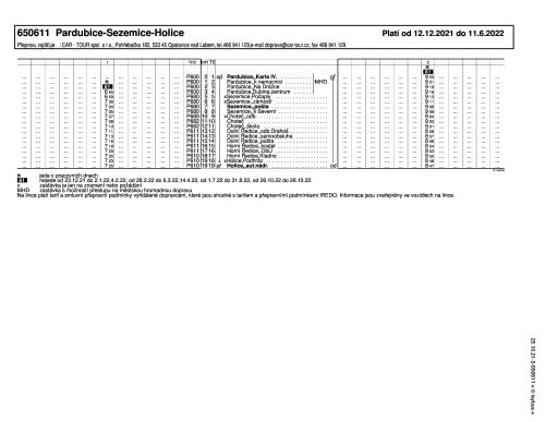 650611 - Pardubice-Sezemice-Holice