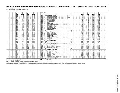 0650553 - Pardubice - Holice - Borohrádek - Kostelec n.O. - Rychnov n. Kn.