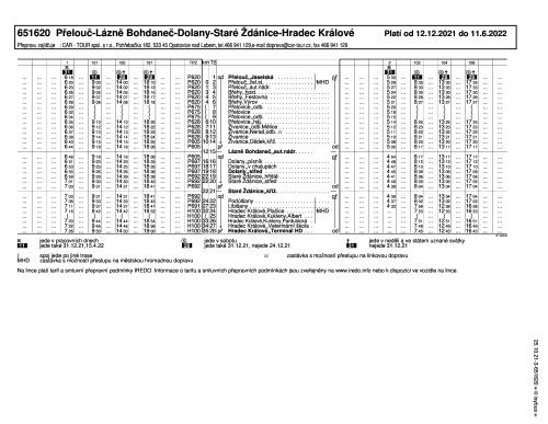 651620 - Přelouč-Lázně Bohdaneč-Dolany-Staré Ždánice-Hradec Králové